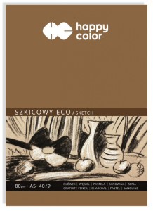 BLOK SZKICOWY ECO ART.A5 40K.80GR.HAPPY COLOR
