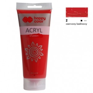 FARBA AKRYLOWA STUDIO 200ML H.COLOR CZERW.KADMOWY