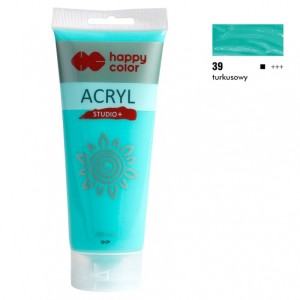 FARBA AKRYLOWA STUDIO 200ML H.COLOR TURKUSOWA