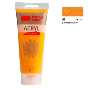 FARBA AKRYLOWA STUDIO 200ML H.COLOR POMARAŃCZOWA