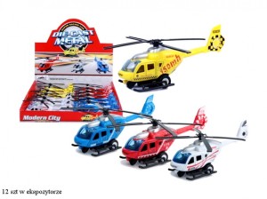 HELIKOPTER JEŻDŻĄCY METALOWY 8551