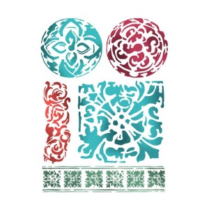 STAMP SZABLON 3D 20X25CM MAJOLIKI