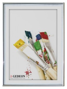 RAMKA 70x100 PLASTIKOWA SREBRNA