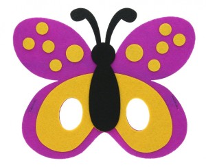 MASKA FILCOWA MOTYLEK 18x15.5 cm