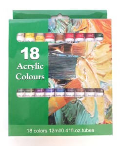 FARBY AKRYLOWE 18KOL 12ml TUBA