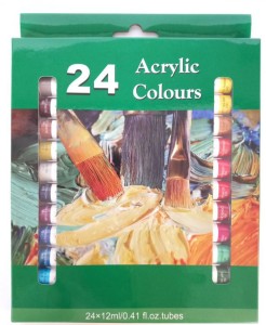 FARBY AKRYLOWE 24KOL 12ml TUBA