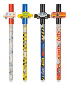 STRIGO DŁUGOPIS WYMAZYWALNY ZE SKUWKĄ POJAZD