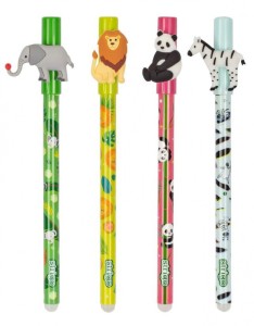 STRIGO DŁUGOPIS WYMAZYWALNY ZE SKUWKĄ ZOO