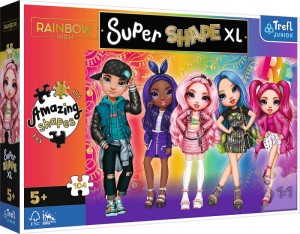 Puzzle 104 XL Super Shape - Stylowe Rainbow high !