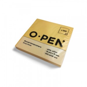 BLOCZEK SAMOPRZYLEPNY POST-IT O-PEN 76x76 100k ŻÓŁTY /384