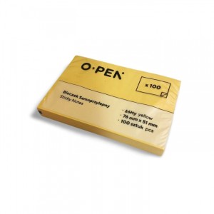 BLOCZEK SAMOPRZYLEPNY 76x51 100k ŻÓŁTY /576/