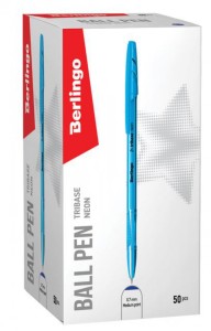 BERLINGO DŁUGOPIS KULKOWY TRIBASE NEON 0,7 NIEB.
