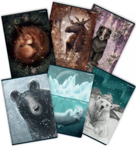 ZESZYT A4 60K.KRATKA FOREST/ICE 5szt.