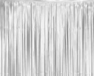 KURTYNA MATOWA B&C SREBRNA 100x200cm