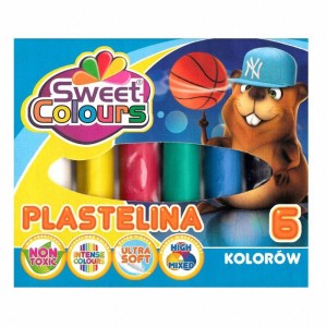 PLASTELINA 6 KOL.PASTELOWA SWEET COLOURS