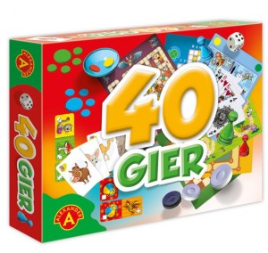 GRY RODZINNE - ZESTAW 40 GIER