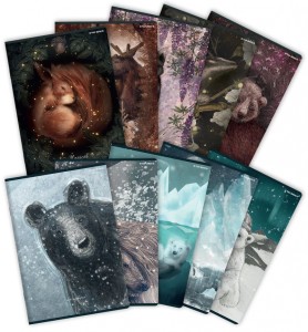 ZESZYT A5 32K.KRATKA FOREST/ICE 10szt.