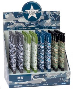 DŁUGOPIS AUTOMATYCZNY ARMY 0,7 NIEBIESKI