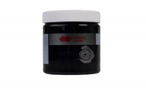 FARBA AKRYLOWA 500ML.HAPPY COLOR CZARNA