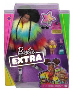 BARBIE EXTRA MODA LALKA + AKCESORIA AFRO GVR04