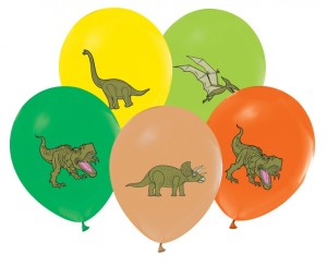 BALONY DINOZAURY 12" 5szt.