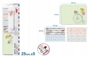 ZAKŁADKI IND.PAP.ROMANT.4x28x65mm.1x65x90 5x25k.