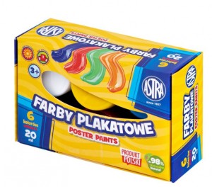 FARBY PLAKATOWE ASTRA 6kol.20ml.