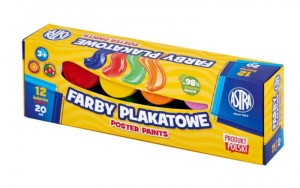 FARBY PLAKATOWE ASTRA 12kol.20ml.