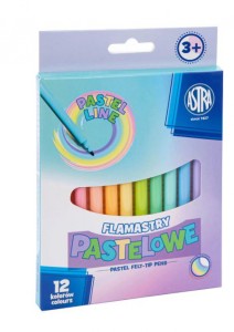 FLAMASTRY ASTRA CX 12KOL.PASTELOWYCH