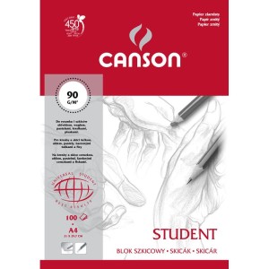 BLOK SZKICOWY STUDENT A4 90g 100k