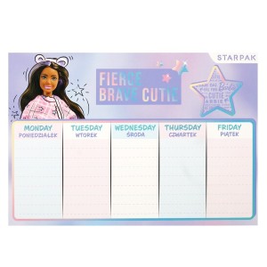 PLAN LEKCJI + TABLICZKA MNOŻ. A5 BARBIE STK /25/