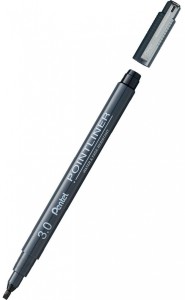CIENKOPIS PENTEL POINTLINER 3mm CZARNY