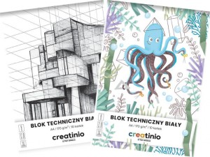 BLOK TECHNICZNY TOP CREATINIO A4 10K.170gr.BIAŁY