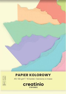 PAPIER KOLOROWY TOP CREATINIO A5 10K.80gr.