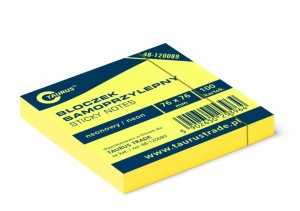 BLOCZEK 76X76MM 100K ŻÓŁTY NEON SP