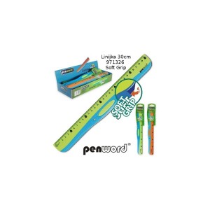 LINIJKA 30CM SOFT GRIP