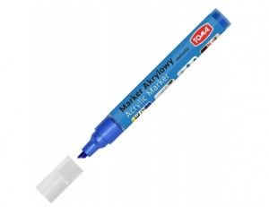 MARKER AKRYLOWY ŚCIĘTY METALLIC NIEBIESKI