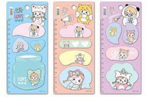 KARTECZKI SAMOPRZYLEPNE FLAMING/KAKTUS 7 ELEM.