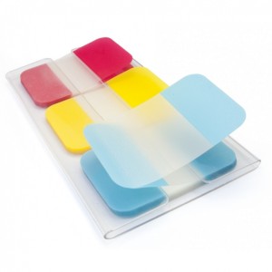 ZAKŁADKI PLASTIKOWE 25x38mm 3x22szt.