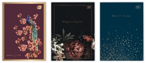 ZESZYT A4 96K.KRATKA METALLIC SATIN GOLD