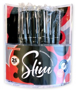 PENMATE DŁUGOPIS METALOWY SLIM CZARNU MATOWY