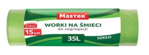 MASTER WORKI NA SZKŁO LDPE 35L.15szt.S-222