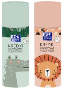 KREDKI OŁÓWKOWE OXFORD KIDS TUBA 24+2 KOL