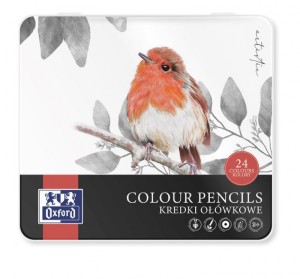KREDKI OŁÓWKOWE OXFORD ARTISTIC OP.METAL.24 KOL.