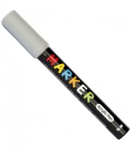 MARKER AKRYLOWY 1-2mm SZARY