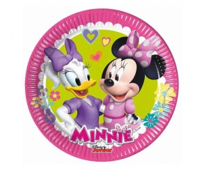 TALERZYKI PAPIEROWE MINNIE HAPPY HELPERS 20cm.8szt