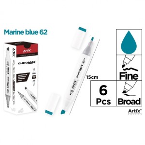 MARKER Z DWOMA KOŃCÓWKAMI MARINE BLUE 62