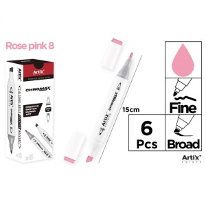 MARKER Z DWOMA KOŃCÓWKAMI ROSE PINK 8