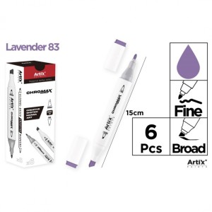 MARKER Z DWOMA KOŃCÓWKAMI LAVENDER 83
