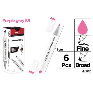 MARKER Z DWOMA KOŃCÓWKAMI PURPLE GREY 88